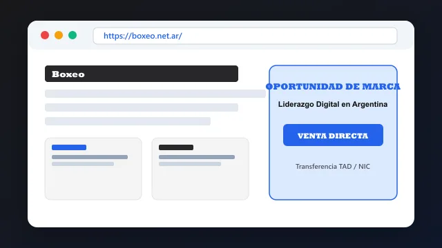 Modelo de aplicación comercial y proyectos digitales para boxeo.net.ar